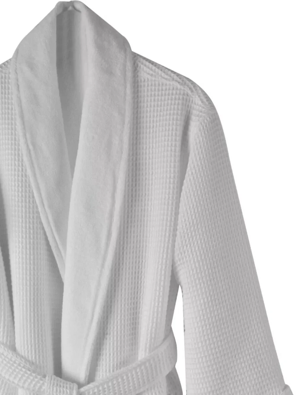 Hotel Collection Cotton Waffle White Bath Robe Shawl Collar All Cotton Small/Med